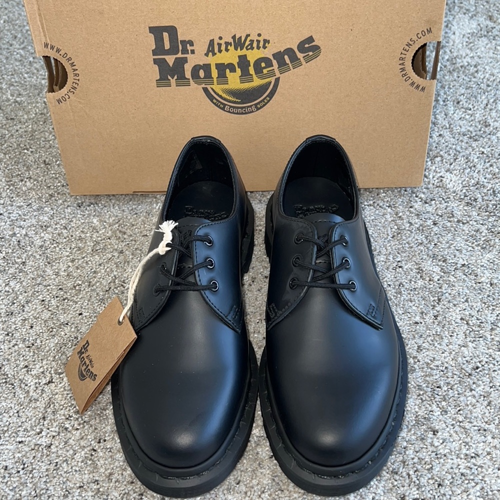 AUTH NIB DR. MARTENS 1461 MONO SMOOTH LEATHER OXFORD SHOES US5